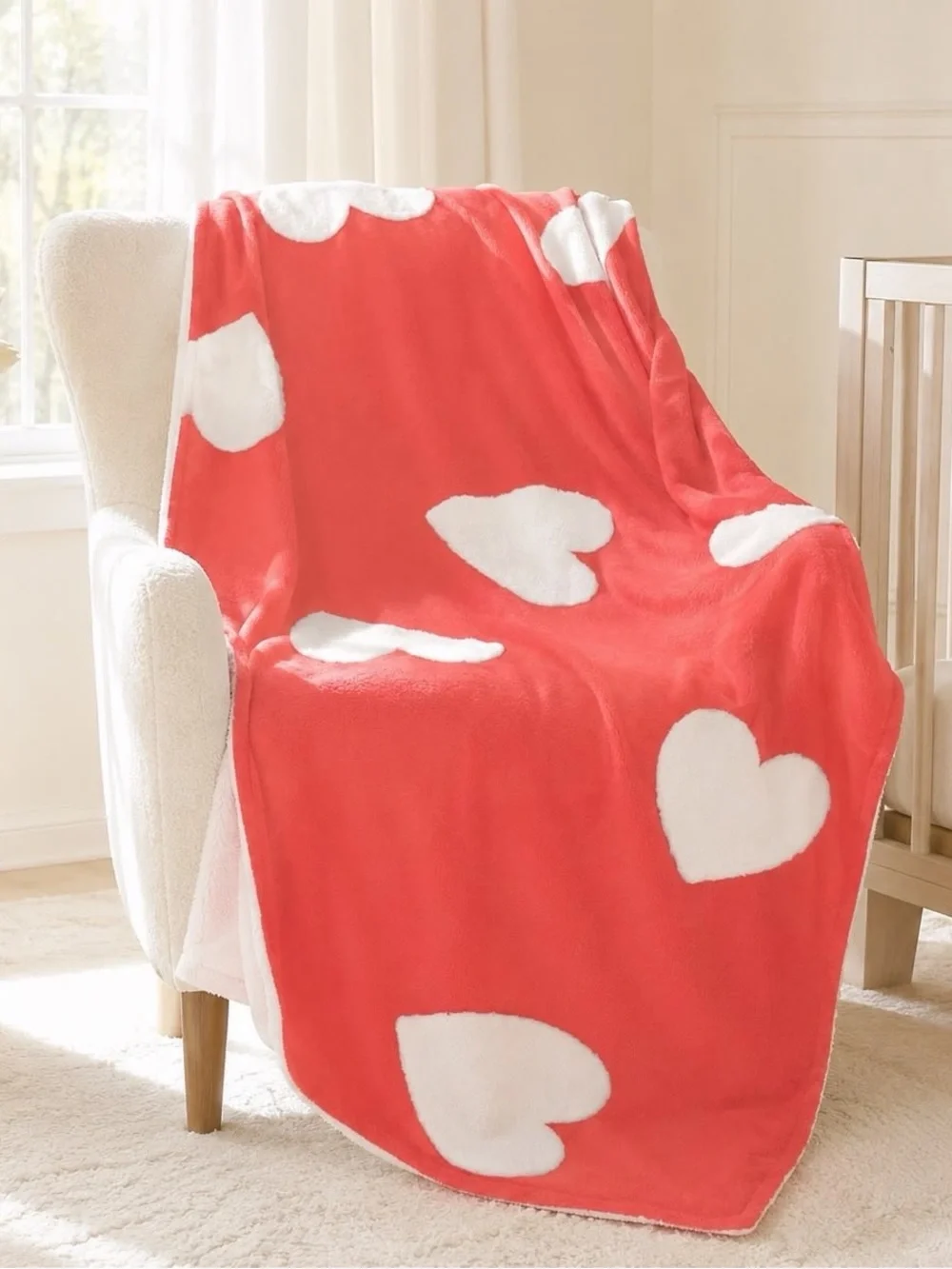 Pillowfort Patisserie Print Sheet Set - White with Red, Blue & Pink